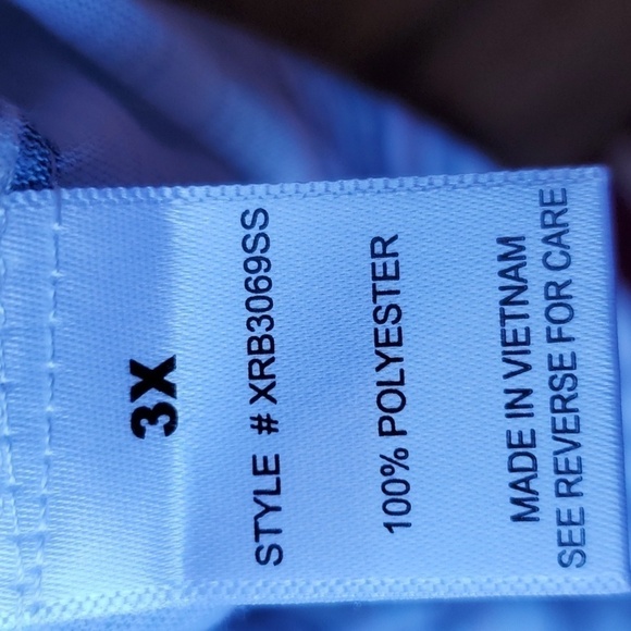 Blue Mood blue stripe SS top NWT size 3X - Picture 8 of 11